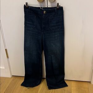 Pilcro Skipper Jeans - Dark Denim Wide-Leg